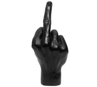Veesper Middle Finger Statue Hand Gesture Statues Resin Middle Finger Desk Accessory Realistic Funny Middle Finger Ornament for Home Office Women Men Middle Finger Gifts Black