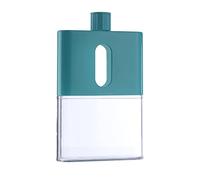 Veesper Mini Water Bottle A5 Leak Proof Flat Water Bottle Juice Containers Slim Water Bottle Portable Bottle for Indoor Outdoor Sports Activities Green