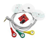 Veesper Muscle Sensor EMG Dector, EMG Muscle Sensor Controller Electromyographic Sensor Muscle Sensor with EMG Connection Line Controller for Testing Muscle Activity