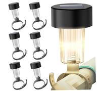 Veesper Pool Lights for Above Ground Pool 6PCS Waterproof LED Solar Lights with Adjustable Band for Chain Link Fence, Outdoor Pathway, Yard, Garden Decor