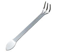 Veesper Root Rake, 3-Prong Stainless Steel Bonsai Rake with Ergonomic Handle, 9.5x1.6 Lightweight Loosen Soil Bonsai Tree Tool for Gardening Plants