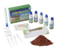Veesper Soil Test Kit 1 Set Garden Soil Tester for Nitrogen Phosphorus Potassium Nutrient Levels, Easy Home Test Kit for Lawn, Agriculture, Gardening, Plants