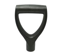 Veesper Spade Handle for Garden Tools, D-Shaped Plastic Fork Handle, Ergonomic Grip Replacement for Digging Fork, Rake & Spade, Black