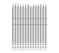 Veesper T12 Soldering Tips 10 Pack 70W Soldering Iron Tips 12-24V with Multiple Plated Layers, Fast Heating Replacement for Station, Repair Work