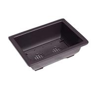 Veesper Training Bonsai Pots, Bonsai Tree Pot, Bowl Nursery Rectangle Plant Pot Plastic Black Square Rectangle Container for Plant Succulent (26x19x8.5cm)
