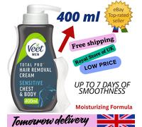 Veet for Men Body and Chest Hair Removal Cream 400ml-No colour