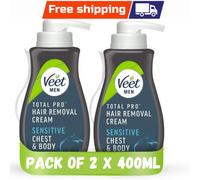 Veet Chest And Body Men Hair Removal Hydrating Cream Ideal For Sensitive Skin UK