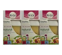 Veet EasyWax Electrical Roll-On Refill - 3 x 50ml for All Skin Types, Exp 05/2024