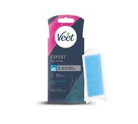 Veet Expert Waxing Strips for Sensitive Skin - 20 Cold Wax Strips & 4 Finish Wipes for Eyebrow, Fac