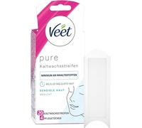 Veet Face Cold Wax Strips for Sensitive Skin, 10 Double Sided Strips, 20 Count (Pack of 1)