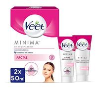 Veet Facial Hair Removal Cream Kit Suitable for Upper Lip (Bigote) and Metin + Post-Hair Removal Moisturiser for Optimum Finish - 2 x 50 ml