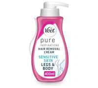 Veet Hair Removal Cream for Sensitive Skin, Unscented, 400 ml