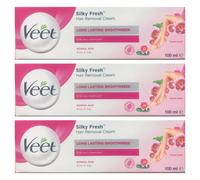 Veet Hair Removal Cream Normal Skin Lotus Milk & Jasmine Fragrance 100ml Pack 3
