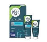 Veet Men 2 Steps Hair Removal Sensitive Areas Kit 200 ml