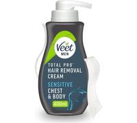 Veet Men Hair Removal Cream 400ml - Hydrating Chest & Body Remover for Smooth, C