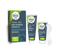 Veet Men Intimate Hair Removal Kit, 100ml Cream, 50ml After Care Balm