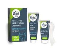 Veet - Men Intimate Hair Removal Kit Sensitive - 100ml Cream + 50ml Aftercare Balm