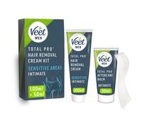 Veet Men Intimate Total Pro Hair Removal Kit 100ml Cream 50ml Aftercare Balm