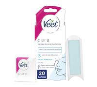 Veet Pure Cold Wax Strips for Facial Hair Removal Suitable for Upper