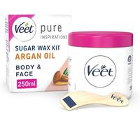 Veet Pure Inspirations Hair Removal Sugar Wax Kit Argan Oil 250ml Expired 07/25