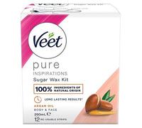 Veet Pure Inspirations Sugar Wax Kit Body & Face With Argan Oil 250ml