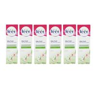 Veet Silky Fresh HairRemoval Cream DrySkin 6x100ml