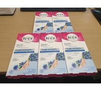 Veet Wax Strips Easy gel - For Sensitive Skin 12 Strips X 5 JUST £19.99 FREEPOST