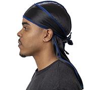 Veeta Men's Silky Durag, Blue Dart, One Size
