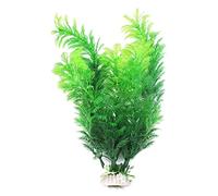Veeteah Artificial Fish Tank Plants - Artificial Pond Plants,Simulation Fish Tank Decorations Fish Bowl Green Grass For Goldfish Shrimps Lizards