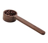 Veeteah Coffee Measuring Spoon, Black Walnut Wooden Scoop, Long Handle Coffee Spoon Bean Tea Milk Powder Service Spoon Home Kitchen Accessories