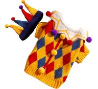 Veeteah Dog Sweater and Hat - Kitten Hat Sweater,Small Dog Sweaters Warm Soft Pet Clothes for Fall Winter for Kitten Puppy