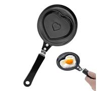 Veeteah Egg Frying Pan | Non-Stick Frying Pan with Handle | Stainless Steel Round Frying Pan Omelet Pan Portable for Easy Eggs Pancakes