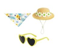 Veeteah Geese Statue Clothes | Spring Theme Sunglasses - Daisy Flower Print Geese Statue Costume,for Beach Pool Party Indoor Home Garden Patio Pathway Summer Holiday