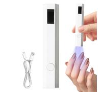 Veeteah Hand Held UV Light for Nails | Small Light UV Gel Polish Lamp,2 Timers, Rechargeable Nail Dryer for Rhinestone Glue Decoration, Fast Nail Extension, Home & Travel