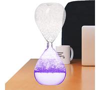 Veeteah Liquid Hourglass Timer - Glass Hourglass Table Decoration, Lavender