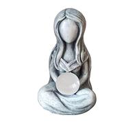 Veeteah Moon Statue Ornament Mother Earth Statue Moon Abstract Art Statue Resin Figurine Ornament For Garden Outdoor Home Decor
