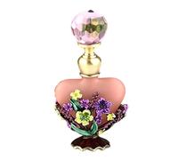 Veeteah Perfume Bottles, Refillable Vintage Flower Empty Glass Bottle, Portable Vintage Perfume Holder Container Scent Bottle