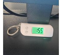 Veeteah Pocket Clock Keyring | Glow-in-The-Dark Digital Keyring Watch for Backpack,Clock Keychain for Youth Teens Boys Girls Women Family Friends Athletes Son Daughter