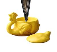 Veeteah Salt-Baked Chicken Mug Cute Chicken Coffee Mug Chicken Funny Mug Chicken Bowl Design Water Mugs Weird Shaped Cups for Tea Coffee Milk