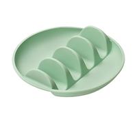 Veeteah Taco Shell Holder - Taco Rack Holder Stand with Dividers | Reusable Kitchen Silicone Tortilla Food Serving Rack for Quick Meal Family Dinner Party Hosting Gatherings Grill