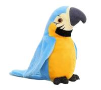 Veeteah Toy Birds - Chirping Parrot Cat Toy with Flapping Wings and Music | Realistic Electronic Animal for Entertainment Kids Pets Play Holiday Birthday Party Desk