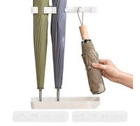 Veeteah Umbrella Stand, Wall Mounted Umbrella Holder Rack, No Drill Adjustable Height Umbrella Storage Stand for Hallway, Indoor, Entryway