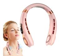 Veeteah Wearable Personal Fan,Personal Super Quiet Fan | Cooling Personal Fan Upgrade 360 Degree Airflow Neck Fan, Run For 8H Low Noise Type-C Fast Charging 5 Speeds Fan with LED Light