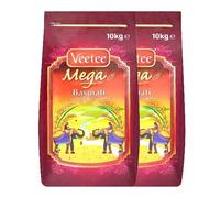 Veetee Mega Extra Long Premium Rice long grain basmati Product from India 10kg Pack of 2