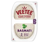 VEETEE Microwavable Basmati Rice Twin Pot, Quick Cook Cupboard Food, Low Sodium, Wheat-Free, No Artificial Colours, Flavours or Preservatives, 250 g (Pack of 6)