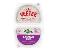 VEETEE Microwavable Basmati Rice Twin Pot, Quick Cook Cupboard Food, Low Sodium, Wheat-Free, No Artificial Colours, Flavours or Preservatives, 250 g (Pack of 6)