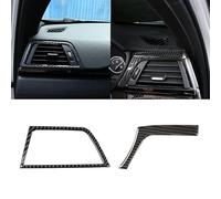 VEETHI Car styling interior For BMW 3 4 Series F30 F32 2013-2018 Real Carbon Fiber Car Interior Center/Side Air Conditioning Air Outlet Vent Cover (Color : Side 2pcs RHD)