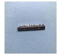 VeEthi yzw6688 1X Metal Chrome Black White WOLFSBURG EDITION Car Trunk Rear Fender Emblem Badge Decal Stickers (Color : Chrome black)