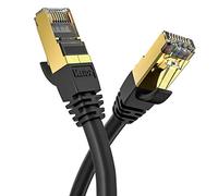 Veetop 10m/33ft CAT8 Ethernet Cable 40Gbps 2000Mhz High Speed Gigabit SFTP Lan Network Internet Cables with RJ45 Gold Plated Connector for Use of Smart Office Smart Home System iOT Gaming(1 Pack)