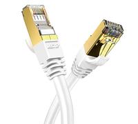 Veetop 25m/82ft CAT8 Ethernet Cable 40Gbps 2000Mhz High Speed Gigabit SFTP Lan Network Internet Cables with RJ45 Gold Plated Connector for Use of Smart Office Smart Home System iOT Gaming (1 Pack)